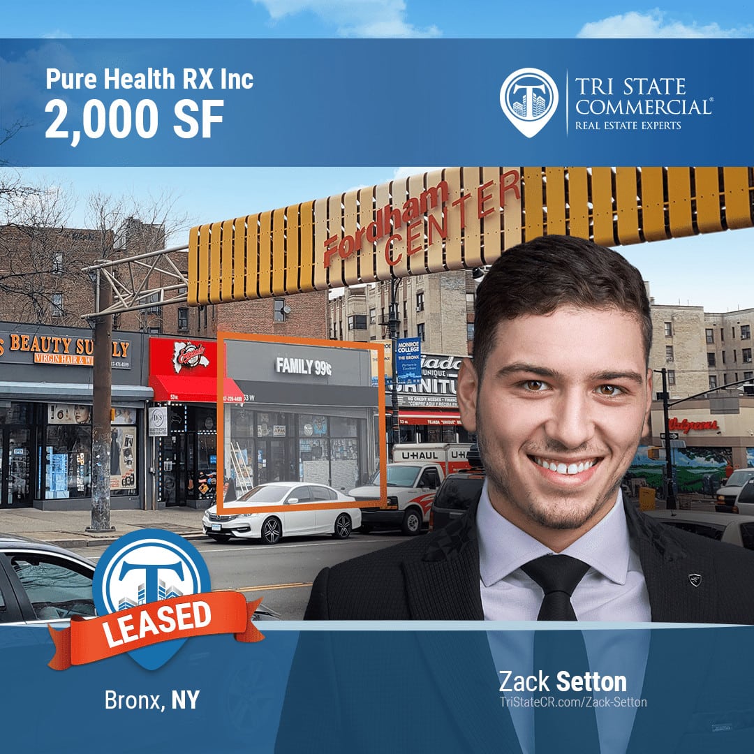 2,000 SF 53 W Fordham Rd Pure Health RX Inc • Tri State Commercial