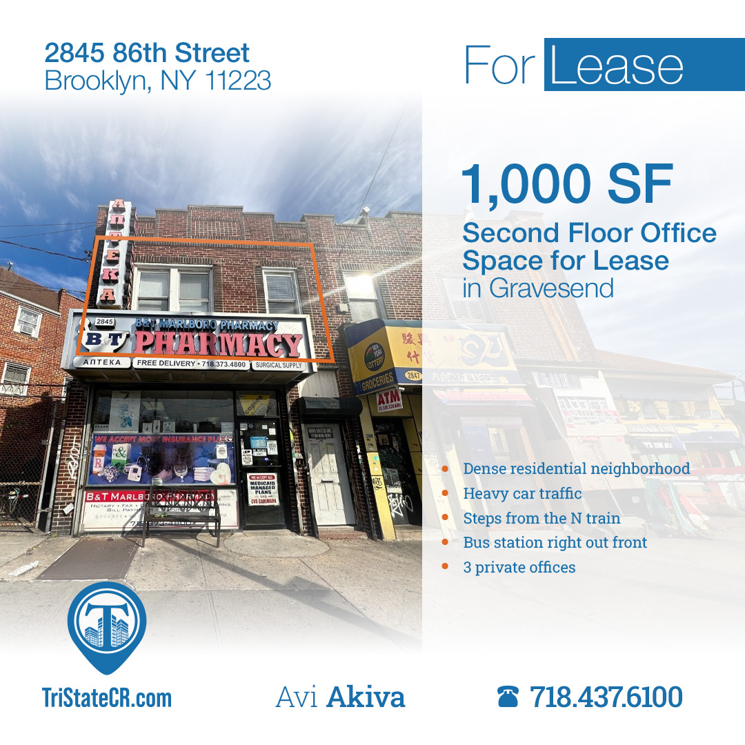 1,000 SF 2845 86th St Second Floor Office Space for Lease in